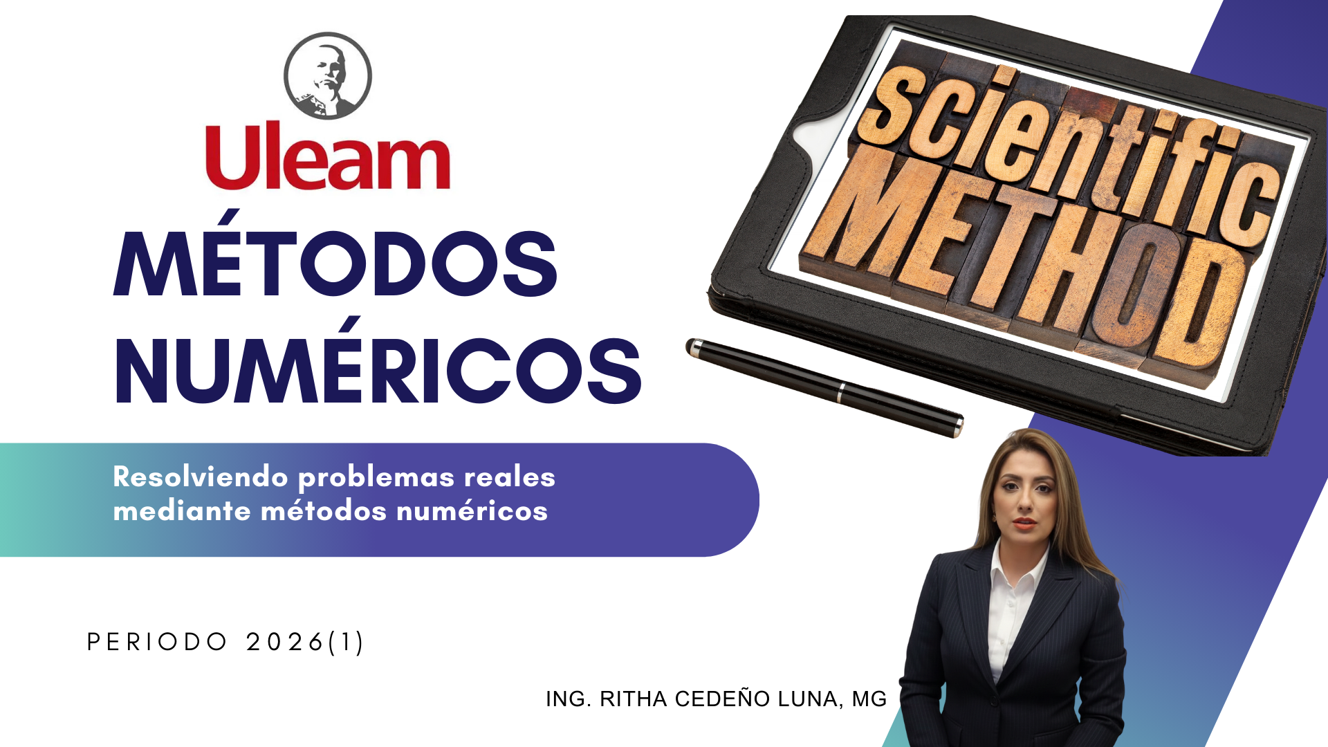 Asignatura de Métodos  Numéricos